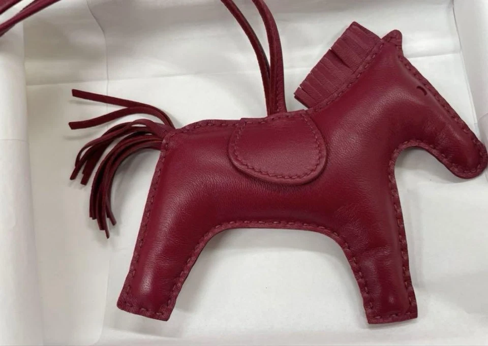 Hermes Rodeo Charm Llavero Hermes Rodeo Caballo Dije Cuero Bolso Accesorio Foto 2 de 3