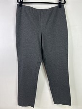J. Jill Ponte Dark Gray Leggings Ankle Slim Leg Pull on Women  s Size L