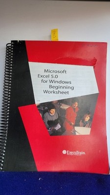 Microsoft Excel 5.0 for Windows Beginning Worksheet / 1994