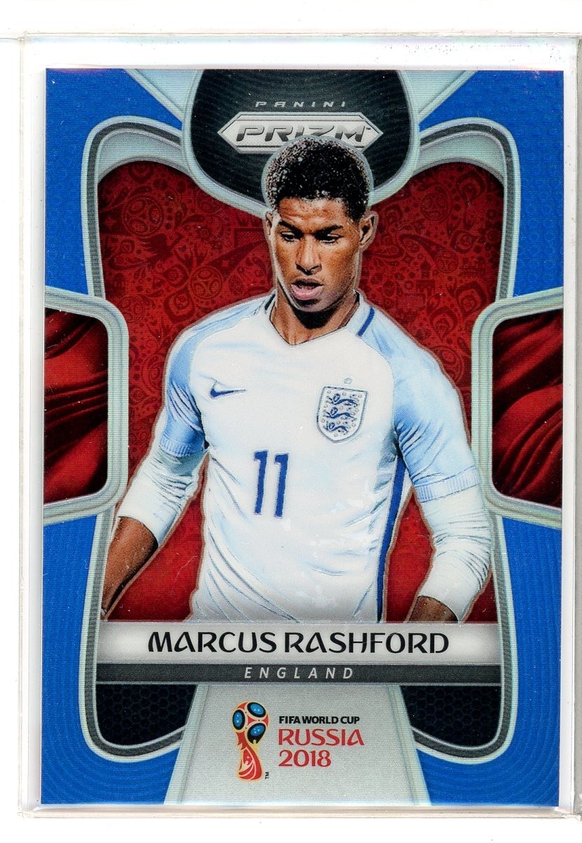 2018 Panini Prizm World Cup Marcus Rashford Blue Prizm #196/199 (DC)