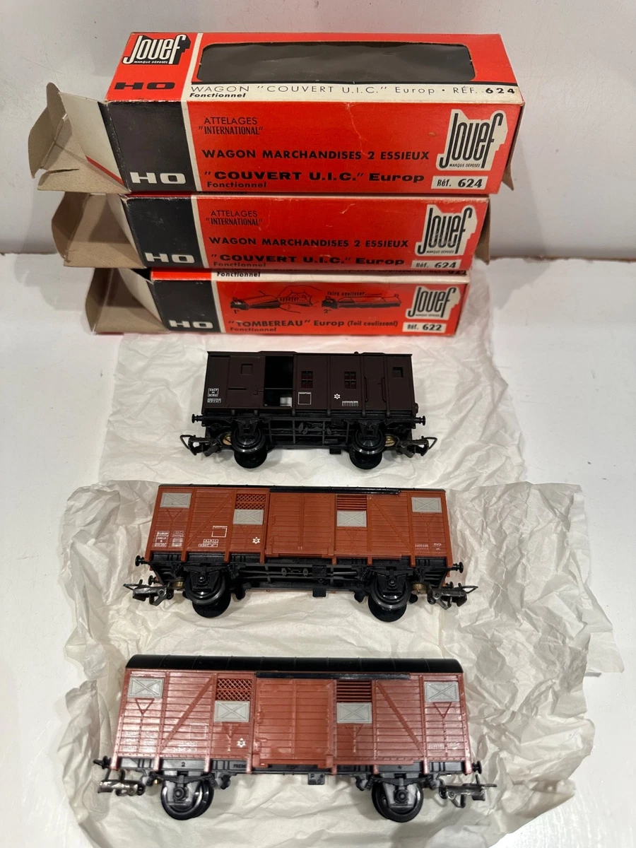 Lot De 7 Wagons Marchandises Jouef – Réf 1, Modèle Train Miniature Occasion