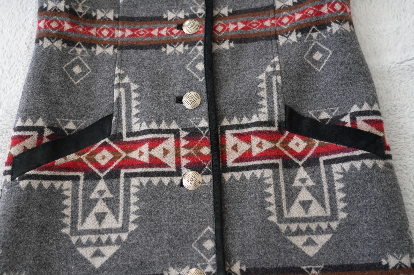 Pendleton Crossroads Wool Suede Blanket Duster Co… - image 2