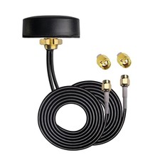 Waterproof 3.2ft 4G LTE Outdoor SMA Male MIMO Antenna, Compatible with Router...