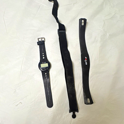 Polar T31 Heart Rate Monitor Set Watch & Chest Strap, Clock, Black battery need