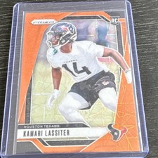 Panini Prizm Kamari Lassiter Houston Texans Football Orange Rookie #360