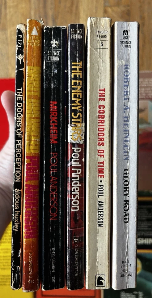 Lot of 18 Vintage Sci-Fi Paperbacks: Anderson, Heinlein, Norton, Moorcock, Simak - Image 3 of 4