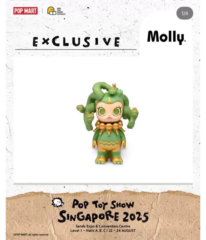 Pts Exhibition Limited Molly Medusa Green Edition Doll Brand New - Image 4 of 4