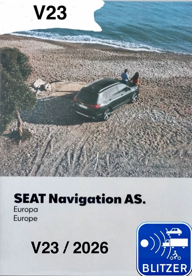 Maps SEAT Europa 2026/27 V23 (AS) MIB2 GEN2 carte, scheda, tarjeta Navi SD Karte - Bild 1 von 1