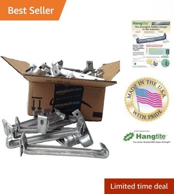 Innovative Hidden Gutter Hanger - 10 Pack of 5 Inch Raytec Aluminum Hangers