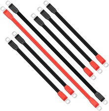 7 PCS Golf Cart Heavy Duty Battery Cables Wiring Kit for Club Car DS 1994-up 2 A
