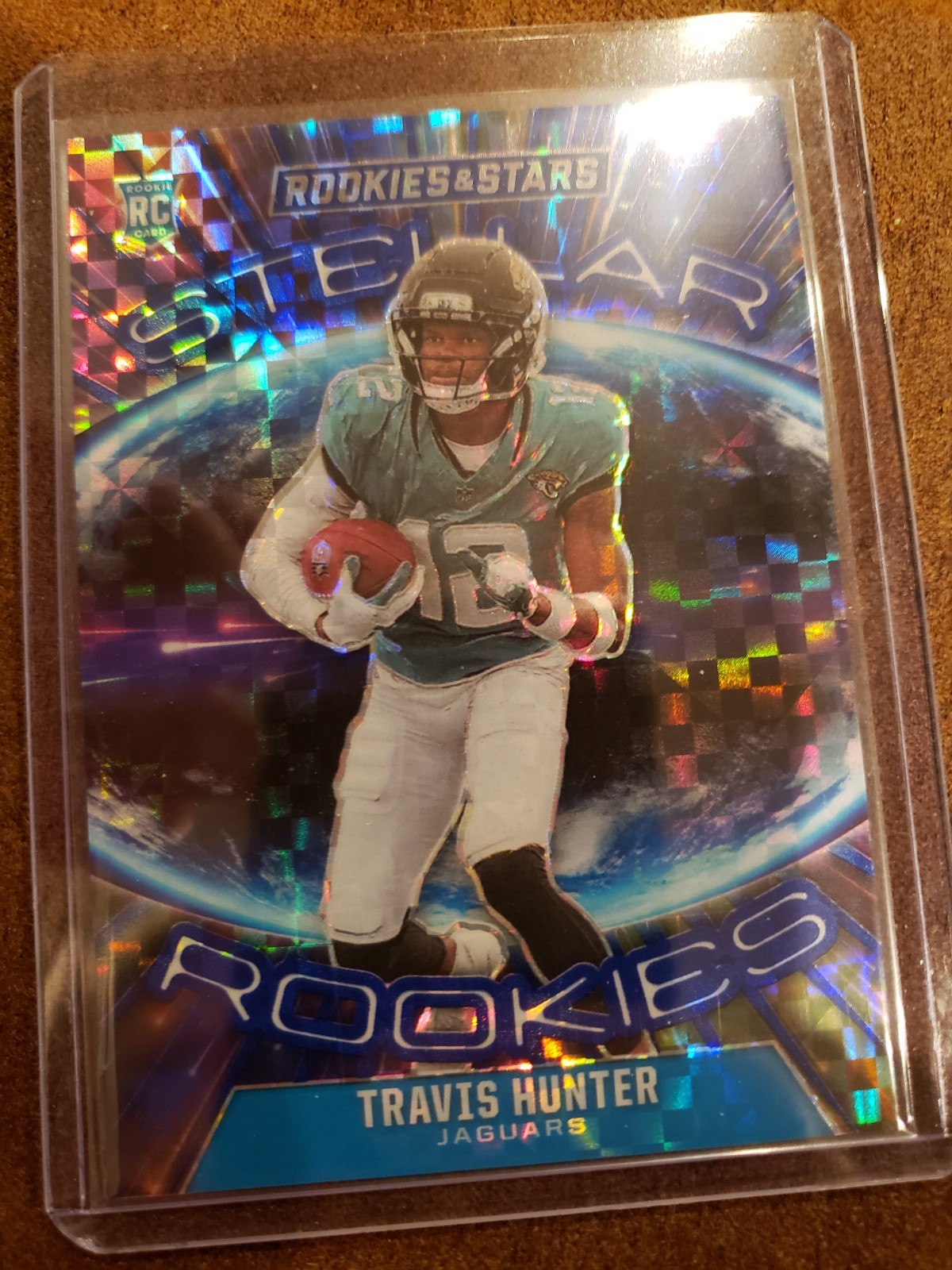 2025 Rookie And Stars TRAVIS HUNTER Stellar Rookies Blue Plaid #2 (RC) JAGUARS