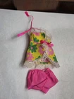 Vintage Francie Flip Barbie Doll Floral Two Piece Swimsuit #1170 1970 JAPAN TAG