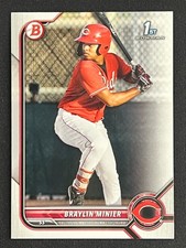 6 Card Lot Braylin Minier 2022 Bowman Prospects BP-93 Cincinnati Reds