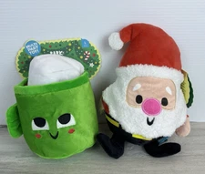 NWT Bark Box Set of 2 Large Dog Toys Holiday Christmas  Santa and Coco Mug