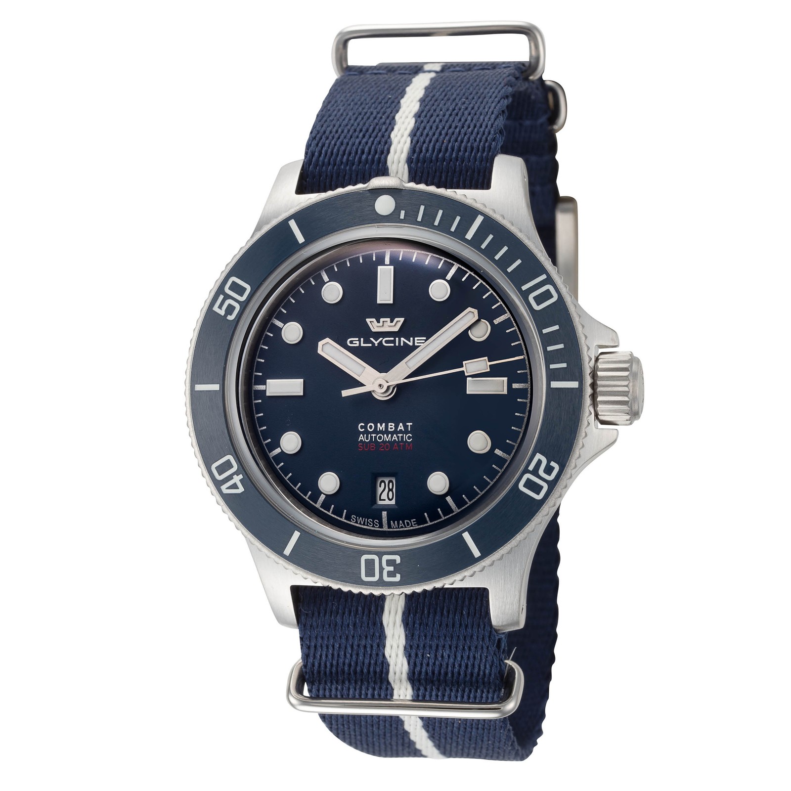 Glycine Men Combat Sub Box Ceramic 41mm Automatic Watch GL0524