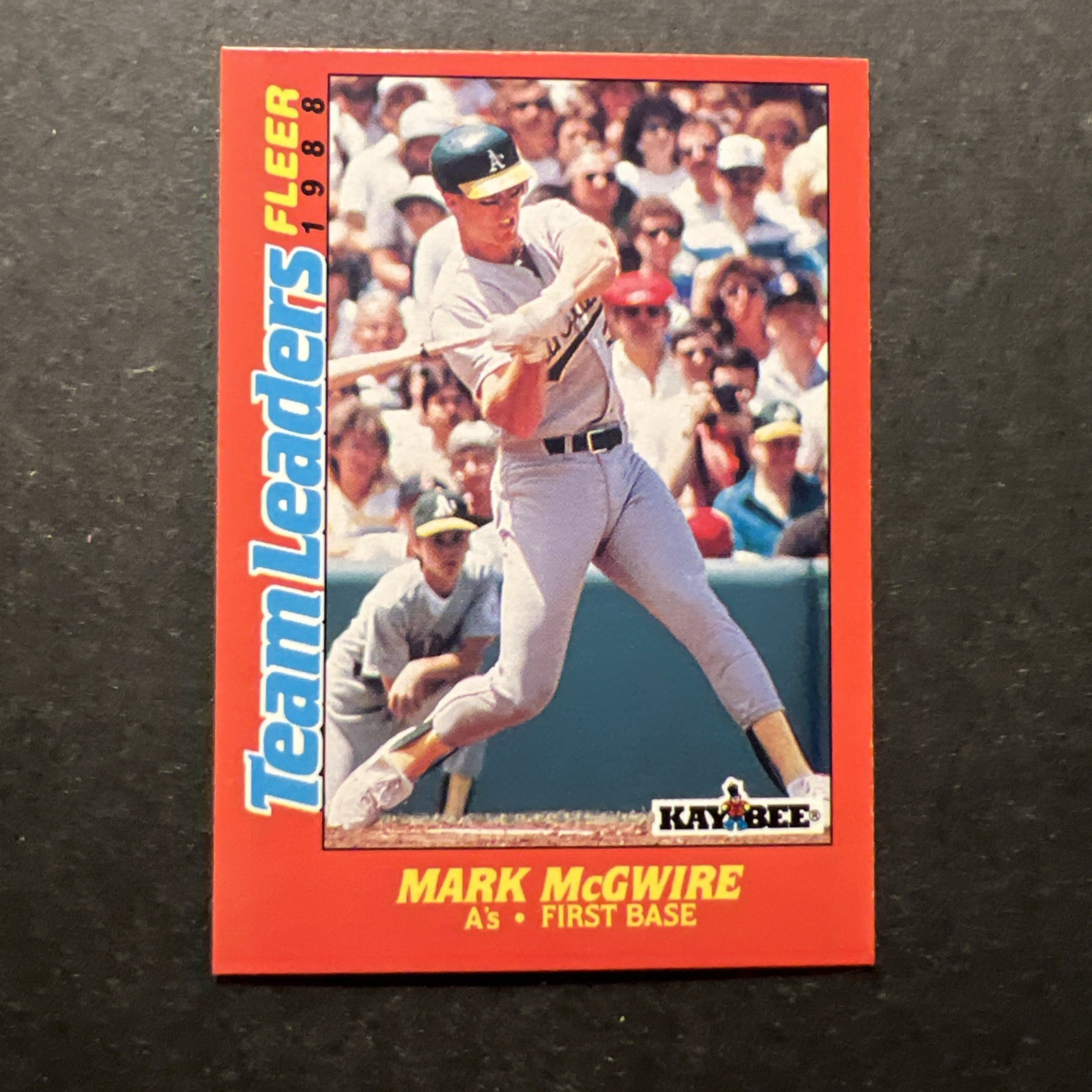 1988 Fleer Kay Bee Toys Team Leaders - Mark McGwire #21