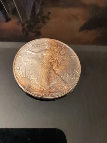 1990 WALKING LIBERTY AMERICAN EAGLE .999 FINE SILVER DOLLAR COIN 1oz