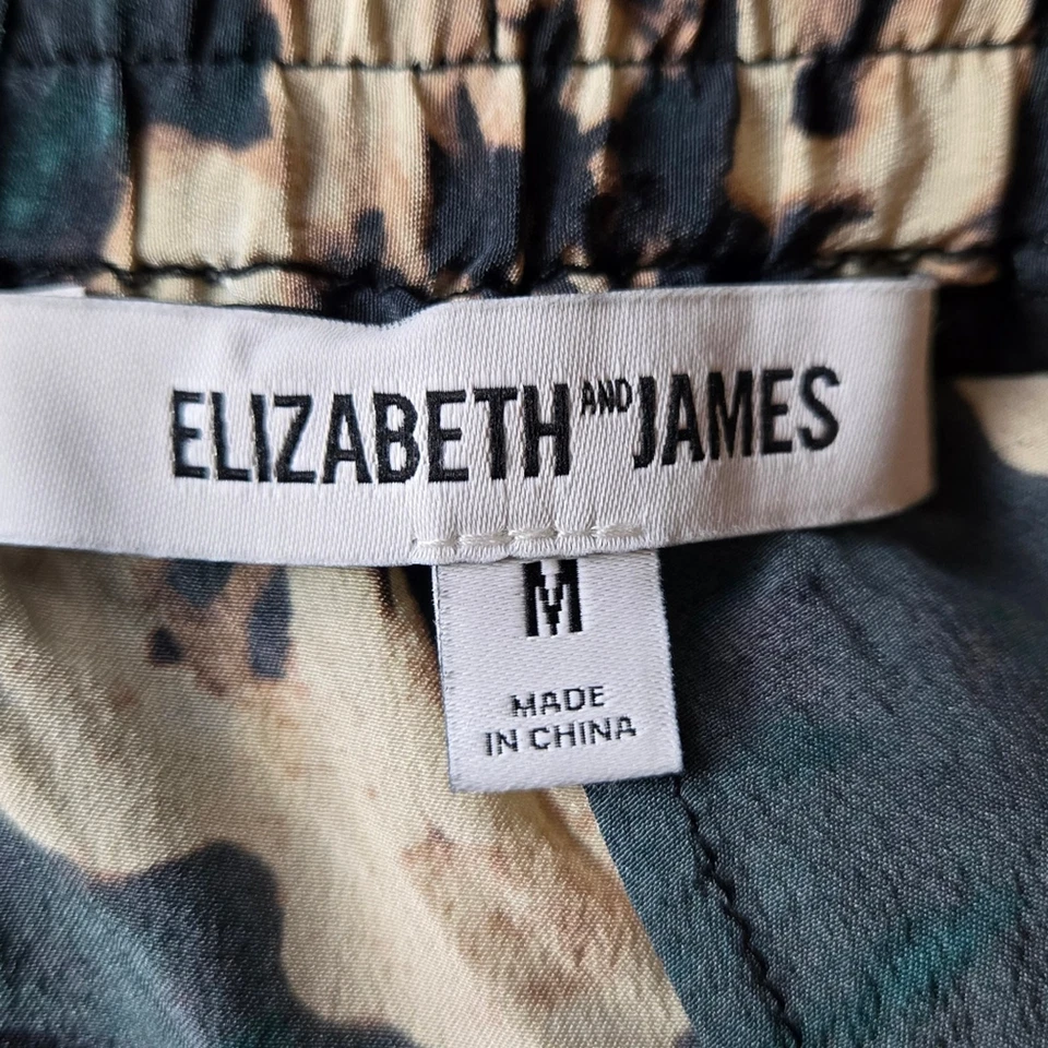 Pantalones Cortos Elizabeth and James 100% Seda Floral Talla Mediana Foto 3 de 4