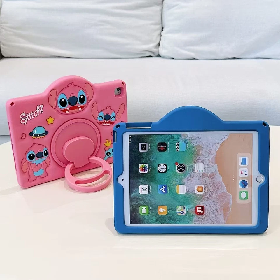 Funda Stitch Kid Stand para iPad 2025 11th A16 10th 10.9" mini 7 6 Air Pro Foto 2 de 4