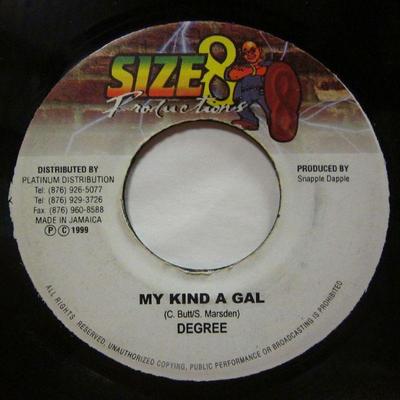 Degree(7'' Vinyl)My Kind Of A Gal-Size 8-Jamaica-Ex/VG