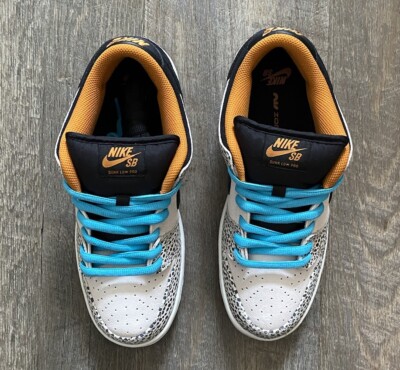 Nike SB Dunk Low Pro Electric Pack Olympic Safari Size 10 W, 8.5 M