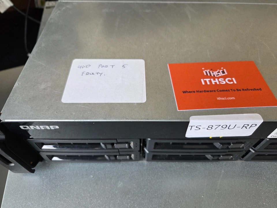 QNAP TS-879U-RP 8 Bay NAS Fully tested, NO HDD, Port 5 Faulty - Inc 8 caddies - Image 3 of 4
