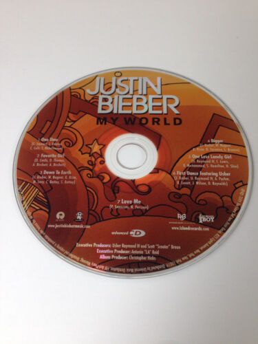 Justin Bieber - My World  - Music CD Disc Only - Replacement Disc - Zdjęcie 1 z 1
