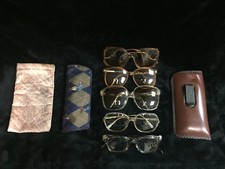 Lot Of Vintage Style Glasses And Retro Glasses Case