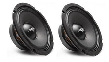 2 NEW SKAR AUDIO FSX8-8 8-INCH 8 OHM 350W MAX CAR PRO AUDIO SPEAKERS - PAIR
