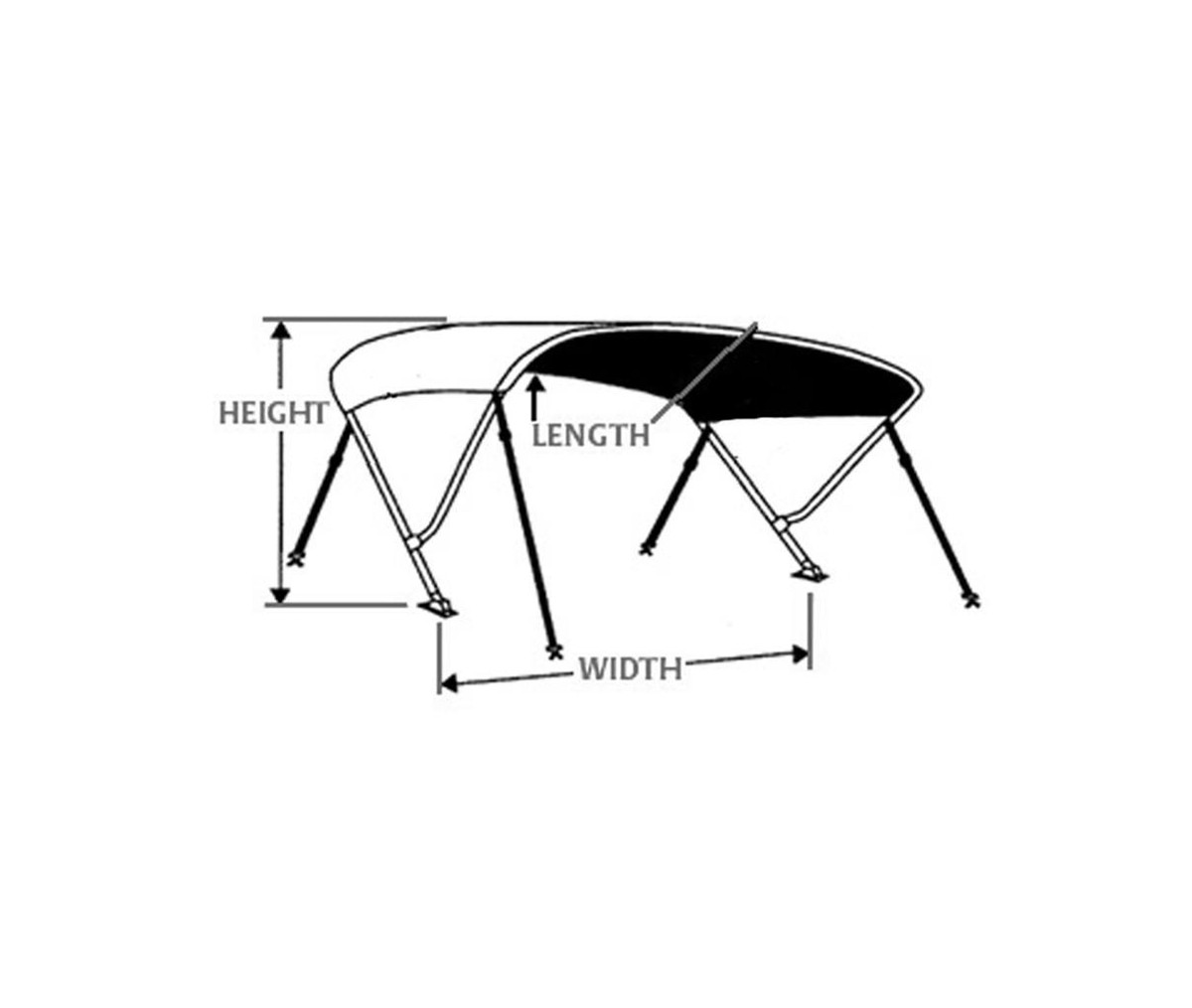 7.6oz BOAT BIMINI TOP 3 BOW SKEETER ZX2050 2002-2007 | eBay