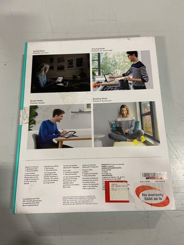 Logitech Slim Combo Case with Backlit Bluetooth Keyboard For iPad 5th & 6th Gen - Bild 3 von 3