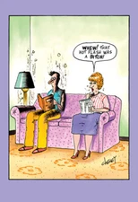 Hot Flash Funny Tom Cheney Birthday Card - Greeting Card by Nobleworks