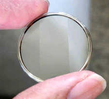 Citizen Seiko 31mm Faceted Plexiglass Crystal With Chrome Tension Ring Model 2.