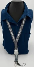 Boeing Carbon Fiber Aviation Lanyard, Seat Belt Buckle, Boeing Logo, pilot id