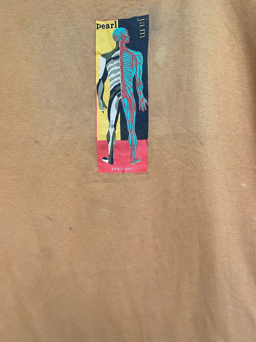 Vtg 90s Pearl Jam Nervous 70 % Water T shirt (resize) | eBay