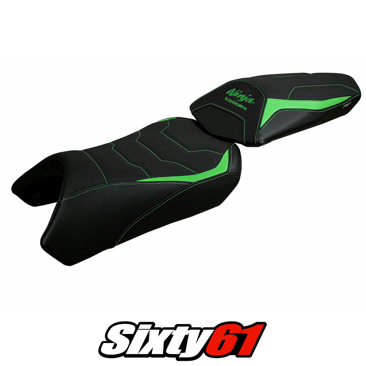 Kawasaki Ninja 1000 / SX 2020-2023 2024 Seat Cover Tappezzeria Ultragrip Green