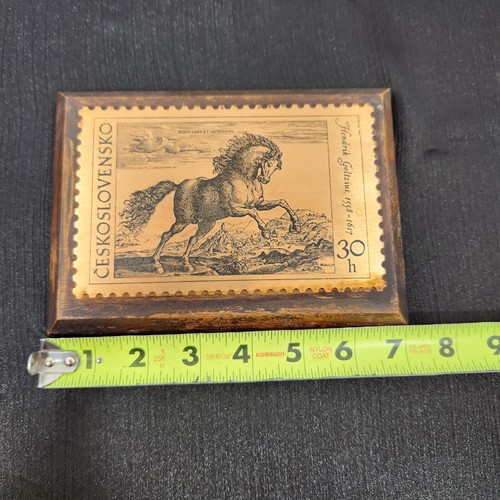 Ceskoslovensko Hendrik Goltzius 1558 - 1617 30h Copper Etching Horse Stamp Hang - Picture 7 of 12