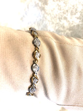 AFFINITY DIAMONDS TWO-TONE BRACELET 0.50cttw, LARGE (M4213-23)