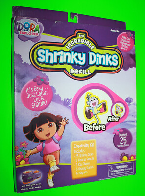 Nickelodeon Dora the Explorer The Incredible Shrinky Dinks Refill Craft Kit NEW