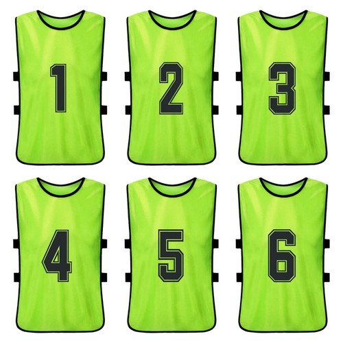 12 PCS Adults Soccer Pinnies Quick Drying Football Team Jerseys Sports Q1K3 - Picture 11 of 12