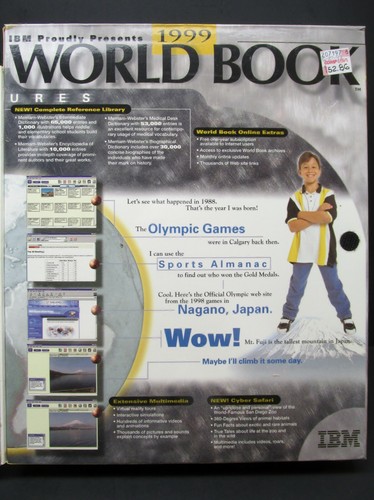 World Book Family Reference Suit, PC, 3 CD-ROM's, W 95 / 98, IBM '99, Never Used - Picture 4 of 7