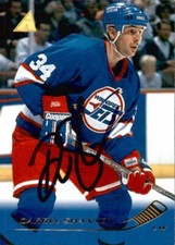 Darrin Shannon Signed Auto 1995-96 Pinnacle card Winnipeg Jets