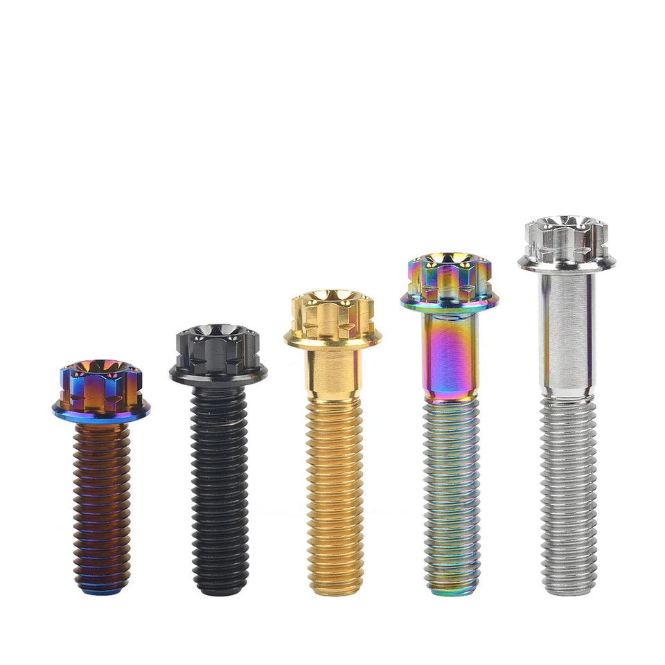 Tornillo Torx brida de titanio grado 5 para motocicleta M4 M5 M6 M8 Foto 3 de 4