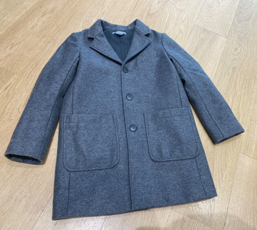 Bonpoint boys gray wool coat size 10