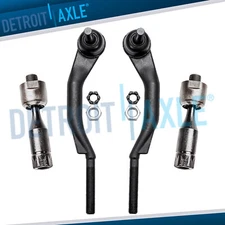 Front Inner Outer Tie Rods Suspension Kit for 02-09 Trailblazer SSR Rainer Envoy