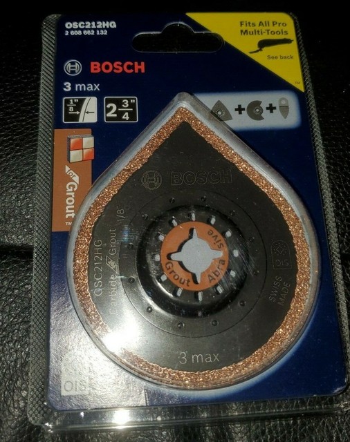 NEW Bosch 21/2" x 11/8" Carbide Grout Oscillating MultiTool Blade