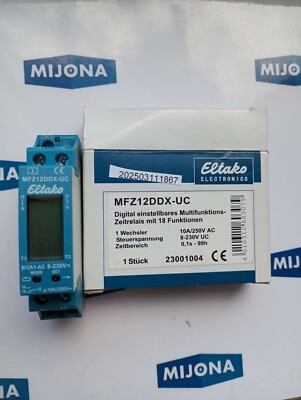 ELTAKO MFZ12DDX UC TIME RELAY 10A 250V AC 8 230V UC 0,1s 99h  NEW OLD STOCK