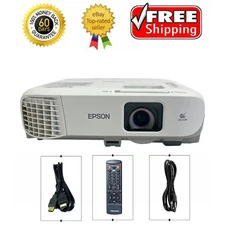 Epson PowerLite 970 3LCD Projector 4000 ANSI HD 1080p HDMI LAN Conference Bundle