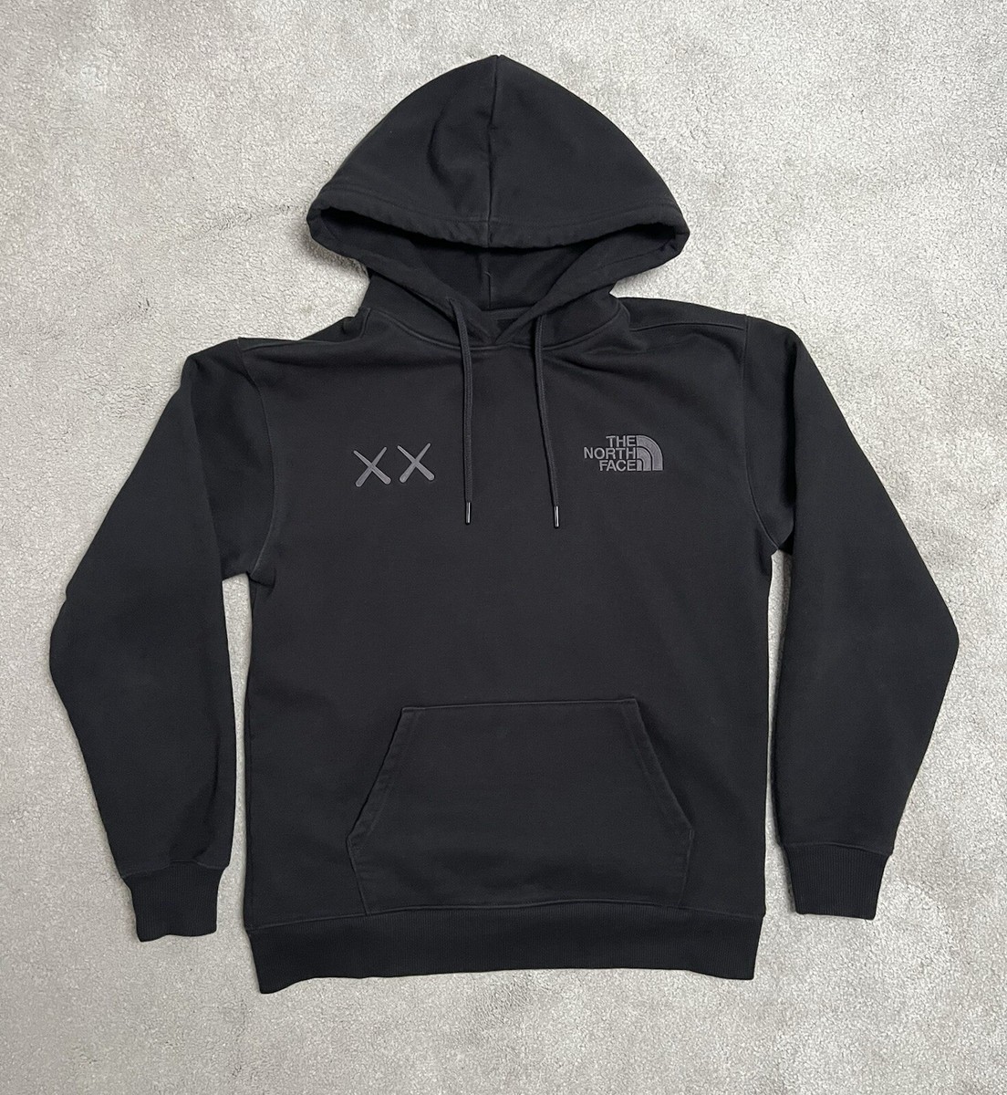 Kaws X The North Face Pullover Hoodie Black Size Small XX Great