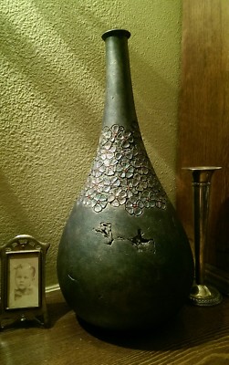 JIM CHRISTIANSEN LOCUS OF FEELING Hand Carved Studio Art Wood 13'' Vase (B3-CL)